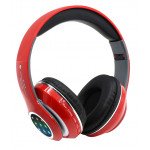 Wholesale LED Light HD Over the Head Wireless Bluetooth Stereo Headphone STN13L (Red)